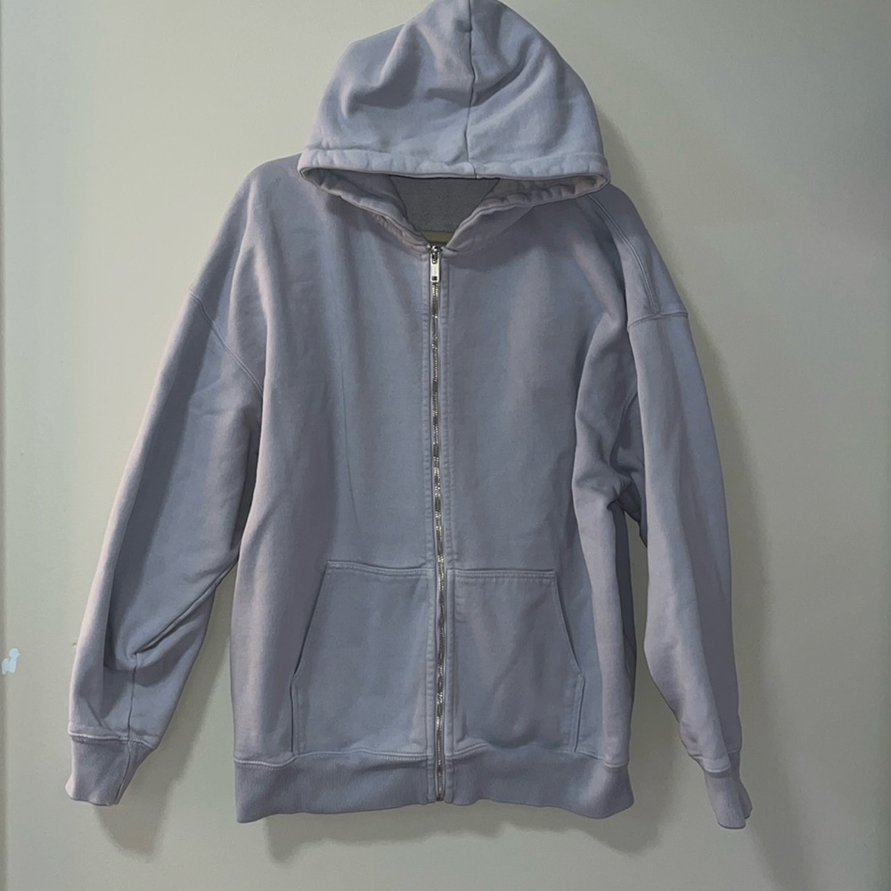 Brandy Melville Christy long zip hoodie one size